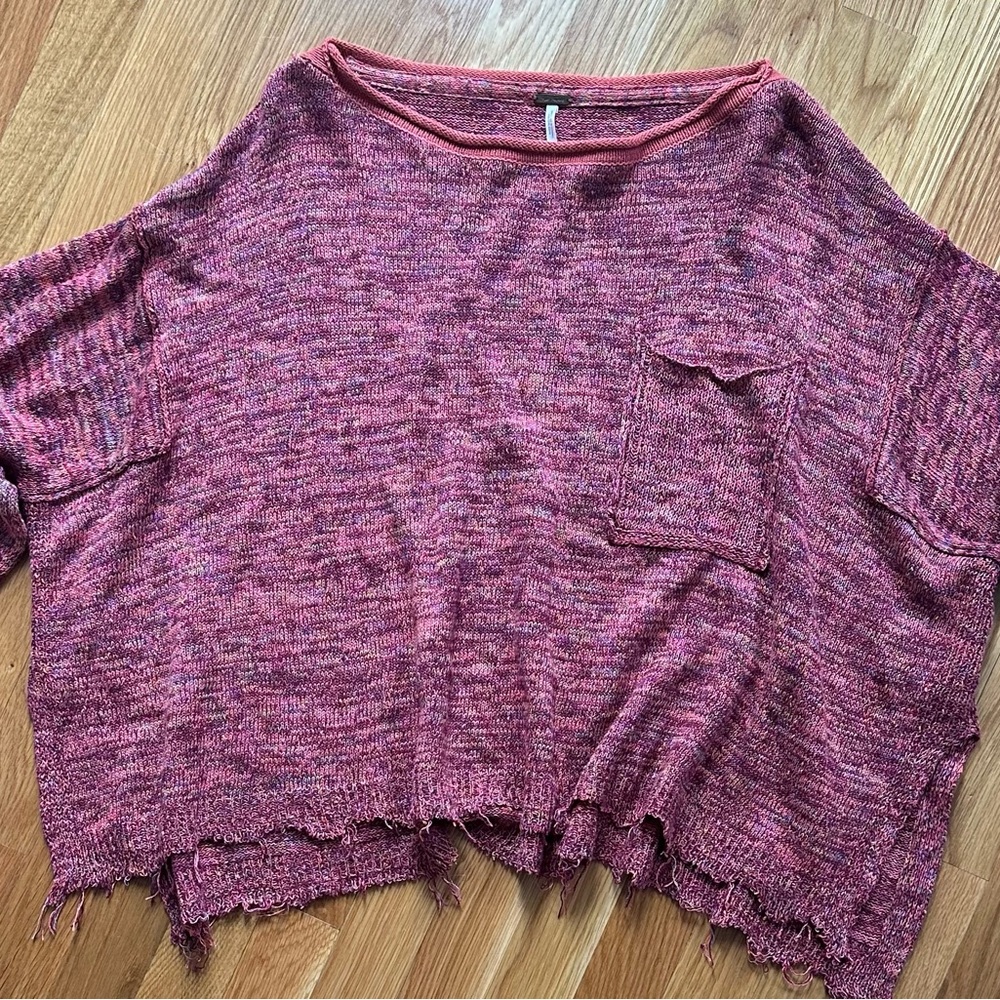 Women's Pink, Multi Colored Sweater